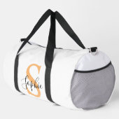 Elegantes Skript Individueller Name Personalisiert Duffle Bag (Rechte Ecke)