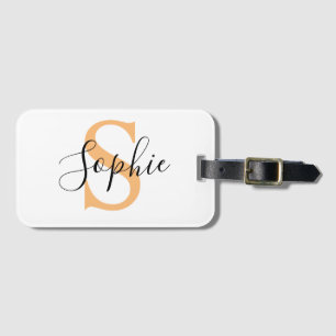 Elegantes Skript Individueller Name Personalisiert Gepäckanhänger