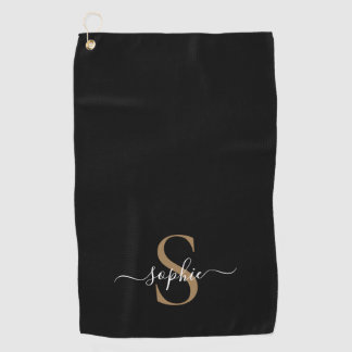 Elegantes Skript Individueller Name Personalisiert Golfhandtuch