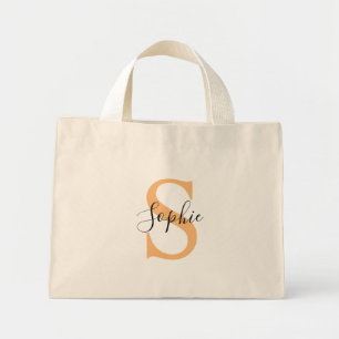Elegantes Skript Individueller Name Personalisiert Mini Stoffbeutel