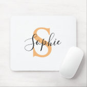 Elegantes Skript Individueller Name Personalisiert Mousepad (Mit Mouse)