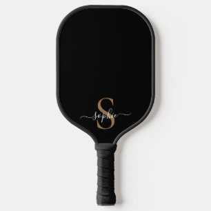 Elegantes Skript Individueller Name Personalisiert Pickleball Schläger