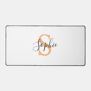 Elegantes Skript Individueller Name Personalisiert Schreibtischunterlage