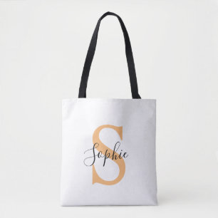 Elegantes Skript Individueller Name Personalisiert Tasche