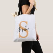 Elegantes Skript Individueller Name Personalisiert Tasche (Von Nahem)