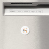 Elegantes Skript individuelles Namensgeschenk Magnet (In Situ (Geschirrspüler))