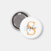 Elegantes Skript individuelles Namensgeschenk Magnet (Vorderseite/Rückseite)
