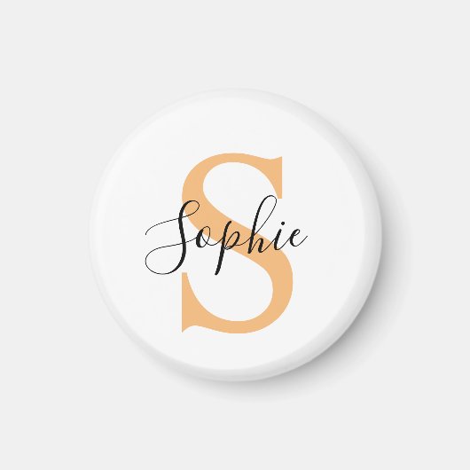 Elegantes Skript individuelles Namensgeschenk Magnet (Vorne)