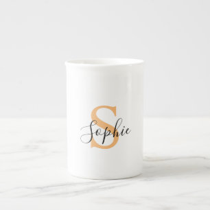 Elegantes Skript individuelles Namensgeschenk Porzellantasse