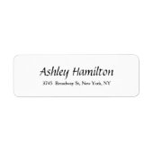 Elegantes Skript Kreativ Schlicht Schwarz-weiß (Vorne)