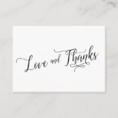 Elegantes Skript Lasst uns über Geschenke Hochzeit Begleitkarte (Rückseite)