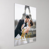 Elegantes Skript-"Liebe"-Overlay-Foto Foliendrucke (Ablage )