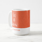Elegantes Skript machen es zum Feiertag Kaffeetasse (Vorderseite Links)