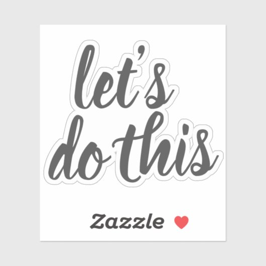 Elegantes Skript machen wir das Motivierend Aufkleber (Blatt)