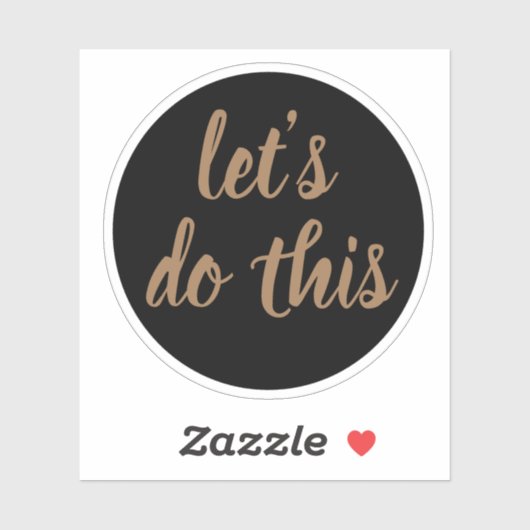 Elegantes Skript machen wir das Motivierend Aufkleber (Blatt)