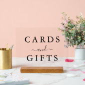 Elegantes Skript Minimalistische Hochzeitskarten & Acrylschild (Hochzeit)