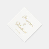 Elegantes Skript mit benutzerdefinierten Namen Dat Serviette (Ecke)