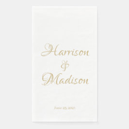 Elegantes Skript mit benutzerdefinierten Namen Dat Serviette