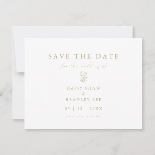 Elegantes Skript Moderne Aquarellfarben Save The Date (Vorderseite)