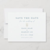 Elegantes Skript Moderne Aquarellfarben Save The Date (Vorderseite)