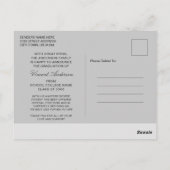 Elegantes Skript | Moderne Bekanntgabe des Grad Fo Postkarte (Rückseite)