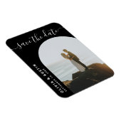 Elegantes Skript Moderne Hochzeit speichern das Da Magnet (Rechte Seite)