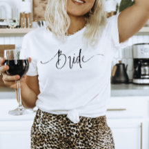 Elegantes Skript Moderne Schwarz-Weiß-Bride