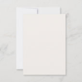 Elegantes Skript moderne schwarze cremefarbene Elf Save The Date (Rückseite)