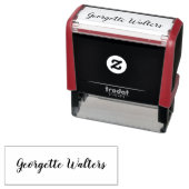 Elegantes Skript Moderne Signatur Custom Permastempel (Beispiel)