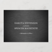 Elegantes Skript | Moderne Verlobung für Skript-Fo Ankündigung (Rückseite)