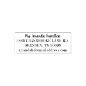 Elegantes Skript Moderner Name der Rücksendeadress Permastempel (Design)