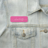 Elegantes Skript Moderner Name Personalisiert Hot Namensschild (Beispiel)