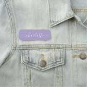 Elegantes Skript Moderner Name Personalisiert Lave Namensschild (Beispiel)