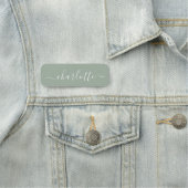Elegantes Skript Moderner Name Personalisiert Sage Namensschild (Beispiel)