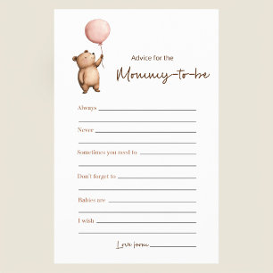 Elegantes Skript Mommy To Be Trivia Braun Minimali Flyer