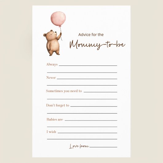 Elegantes Skript Mommy To Be Trivia Braun Minimali Flyer