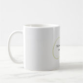 Elegantes Skript-Monogramm Anfangs Modern Kaffeetasse (Links)