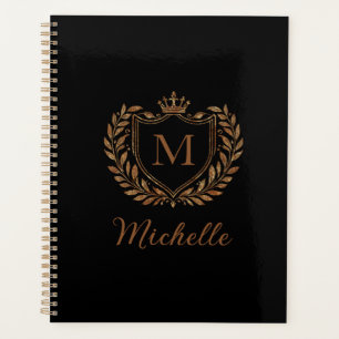 Elegantes Skript-Monogramm, individuell angepasst, Planer