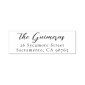 Elegantes Skript, neu verheiratet oder Hochzeit-Rü Permastempel (Design)