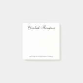 Elegantes Skript Post-it Klebezettel (Vorderseite)