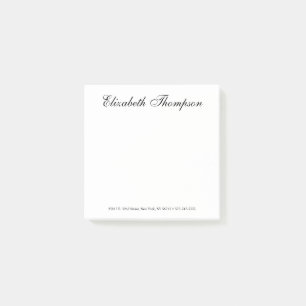 Elegantes Skript Post-it Klebezettel