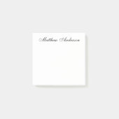 Elegantes Skript Post-it Klebezettel (Vorderseite)