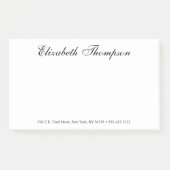 Elegantes Skript Post-it Klebezettel (Vorderseite)