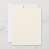 Elegantes Skript-Proben-Abendessen - schwärzen Einladung (Rückseite)