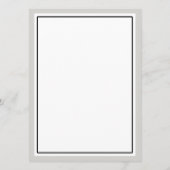 Elegantes Skript-Schnörkel-Hochzeitmenü Menükarte (Rückseite)