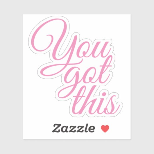 Elegantes Skript Sie haben dieses Motivierend Aufkleber (Blatt)