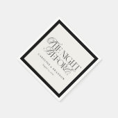 Elegantes Skript The Night Before Probe Dinner Serviette (Ecke)