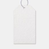 Elegantes Skript und Foto | Red Berries Weihnachte Geschenkanhänger (Rückseite)