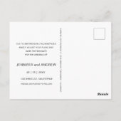 Elegantes Skript verändern das Datum der Postkarte (Rückseite)