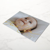 Elegantes Skript Vielen Dank Baby Ankündigung (Gedreht)